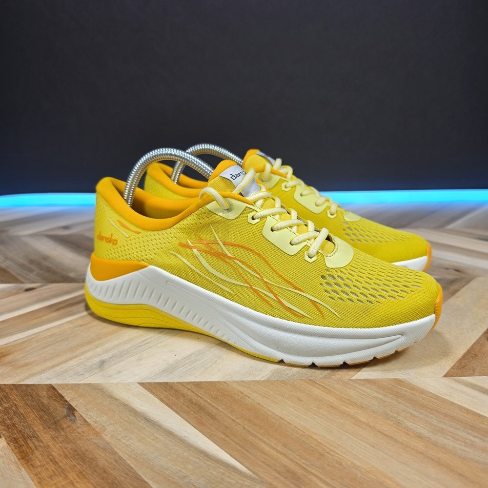 Dansko Pace Women's EU 39 Yellow Mesh Walking Sneakers 4205-011717 Shoes